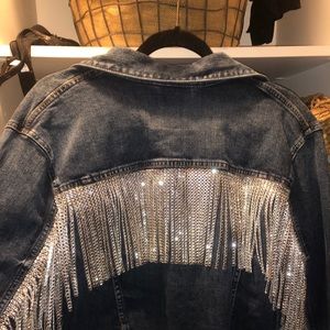 Diamond fringe jacket